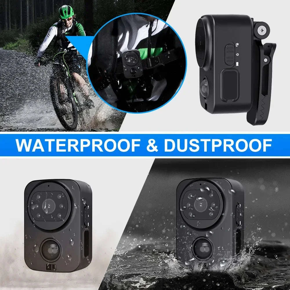 1080P Mini Body Camera Waterproof with Night Vision & PIR Motion Sensor-Waterproof Camera Ad