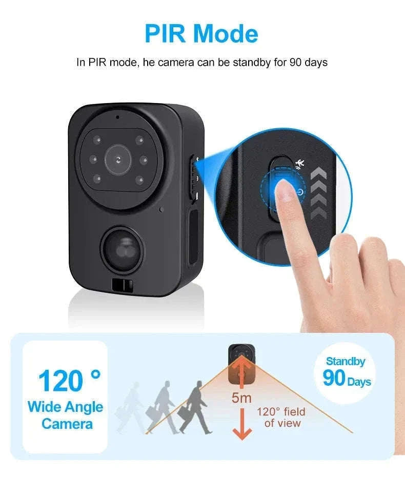 1080P Mini Body Camera Waterproof with Night Vision & PIR Motion Sensor-Waterproof Camera Ad