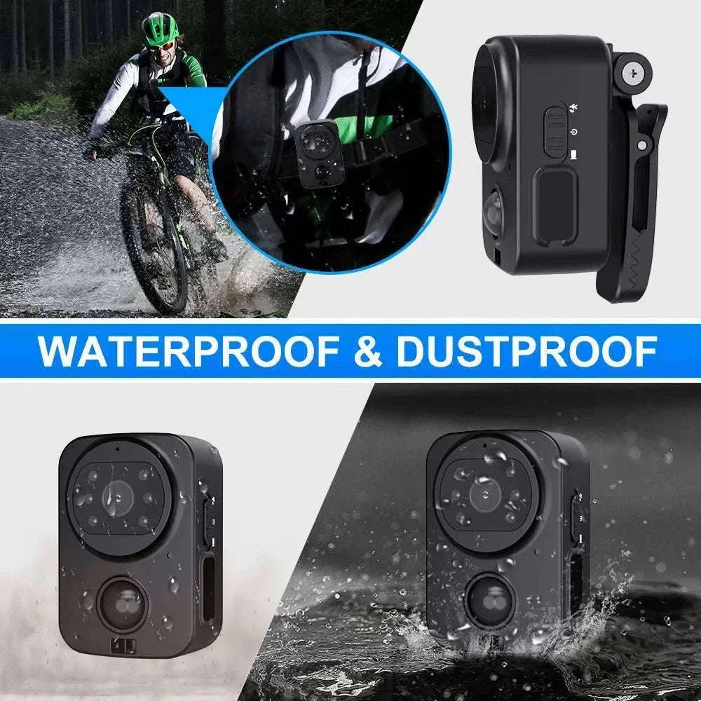 1080P Mini Body Camera Waterproof with Night Vision & PIR Motion Sensor-Waterproof Camera Ad