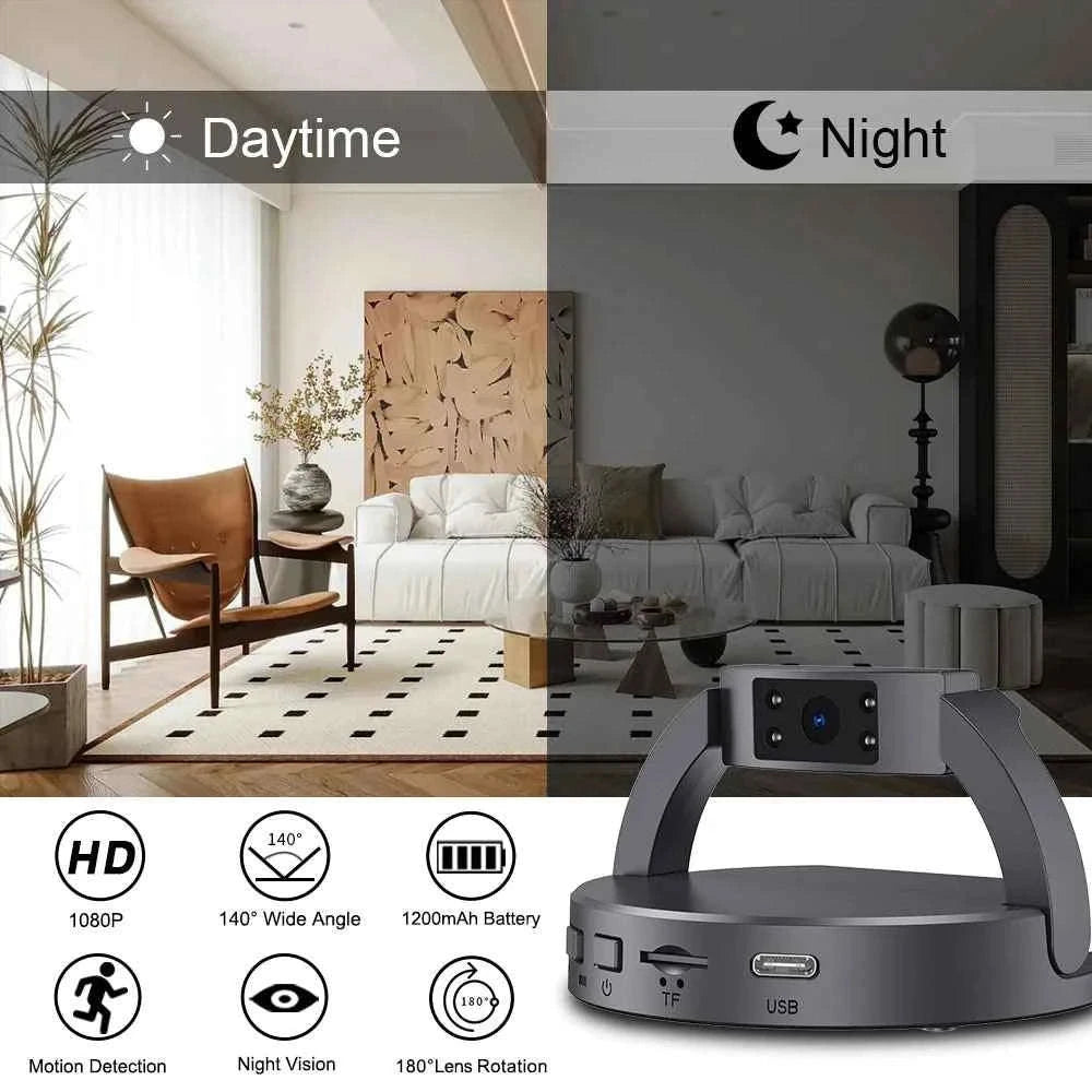 1080P Mini Camera with Motion Detection and 9-10 Hour Battery-MD35 / Only Camera
