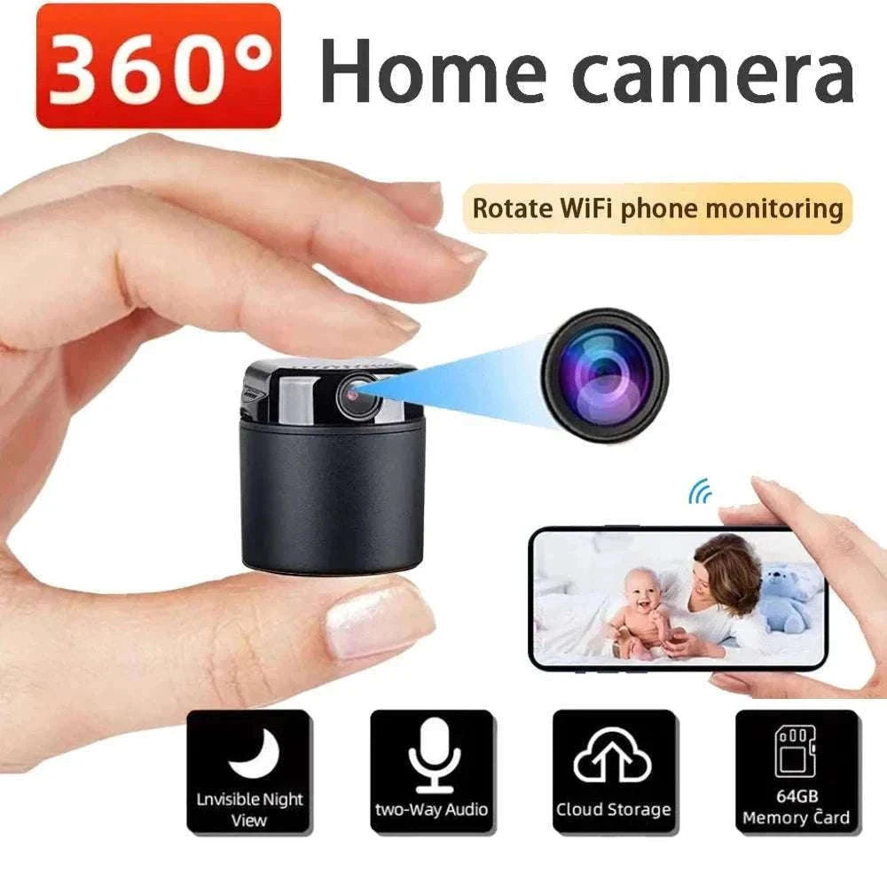 1080P Mini HD WiFi Security Camera with Night Vision-Wifi mini cam / cam add 8gb card