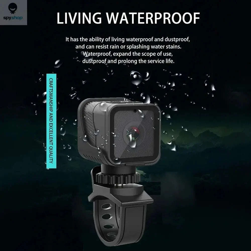 1080P Mini Sports Camera – WiFi Waterproof Action Cam for Outdoor Adventures-black