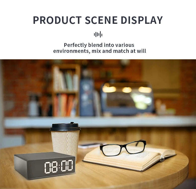 1080P Night Vision Clock Camera for Discreet Home Security-With 32G SD Card