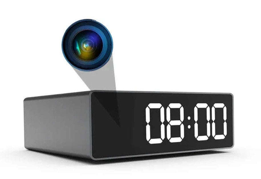 1080P Night Vision Clock Camera for Discreet Home Security-With 32G SD Card