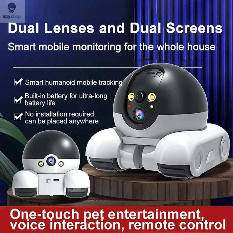 1080P Pet Tracking Camera for Smart Home Monitoring-with 128G Card / US Plug