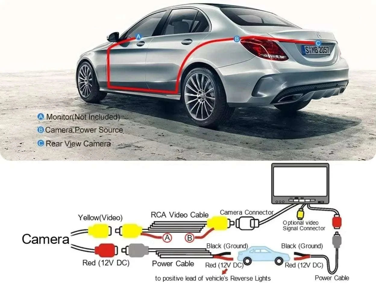1080P Rear View Backup Camera for VW & Audi with 170° Wide Angle-1080P AHD