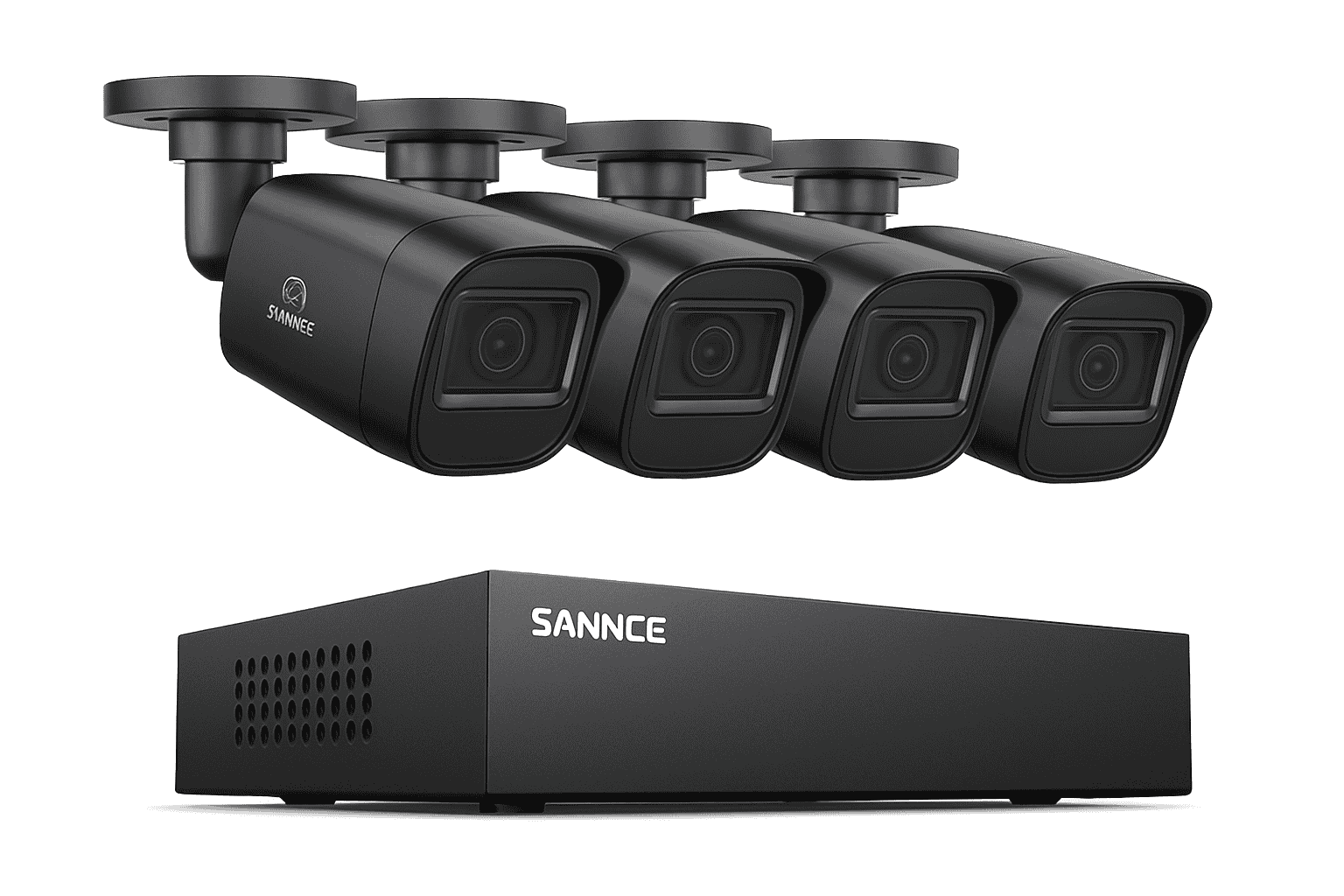 1080P Security Camera System with 8-Channel DVR-4PCS CAM / None / United States