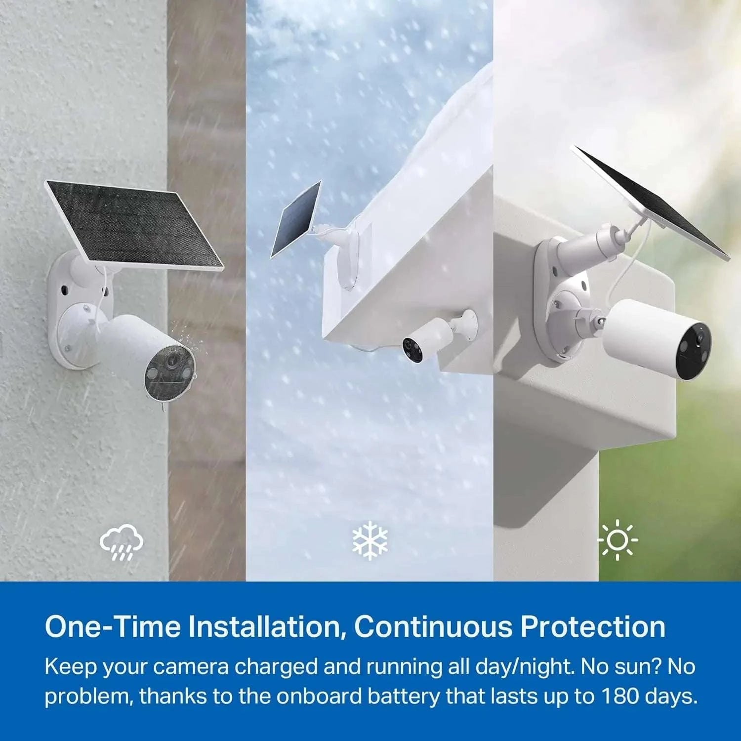 1080p Solar Security Camera Wireless Outdoor with Person Detection-United States