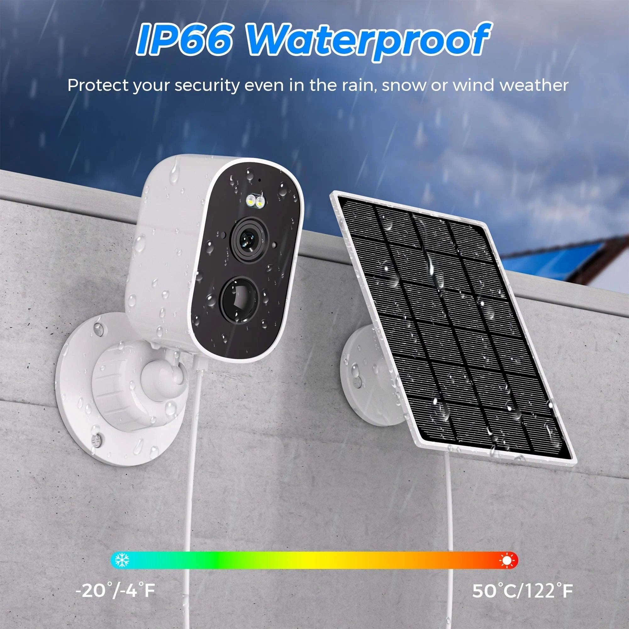 1080P Solar WiFi Security Camera-1080P NO SD Card
