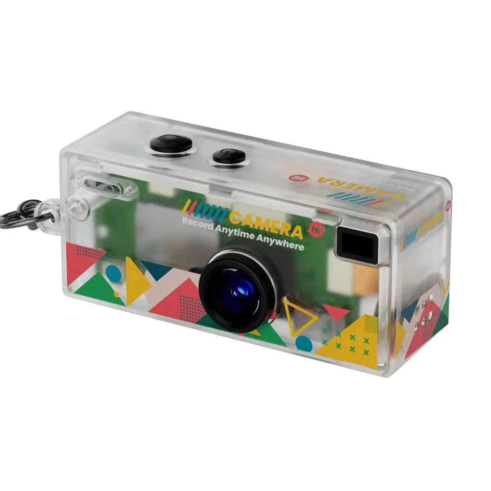 1080P Thumb Keychain Camera with 0.96-Inch Display-Yellow / No TF card