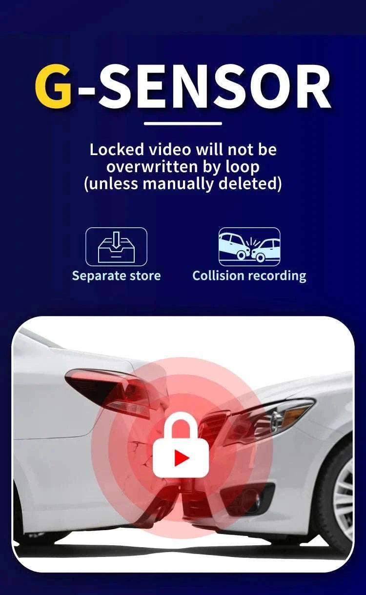 1080P Triple Lens Dash Cam Front Interior Rear with Night Vision-front inside rear / United States