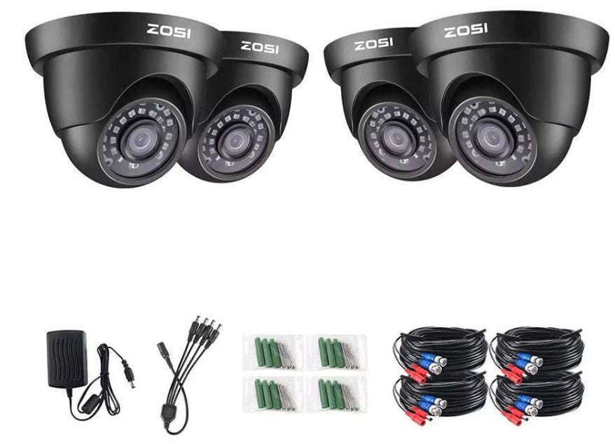 1080P TVI Dome Security Camera with Night Vision and IP66-black / Poland