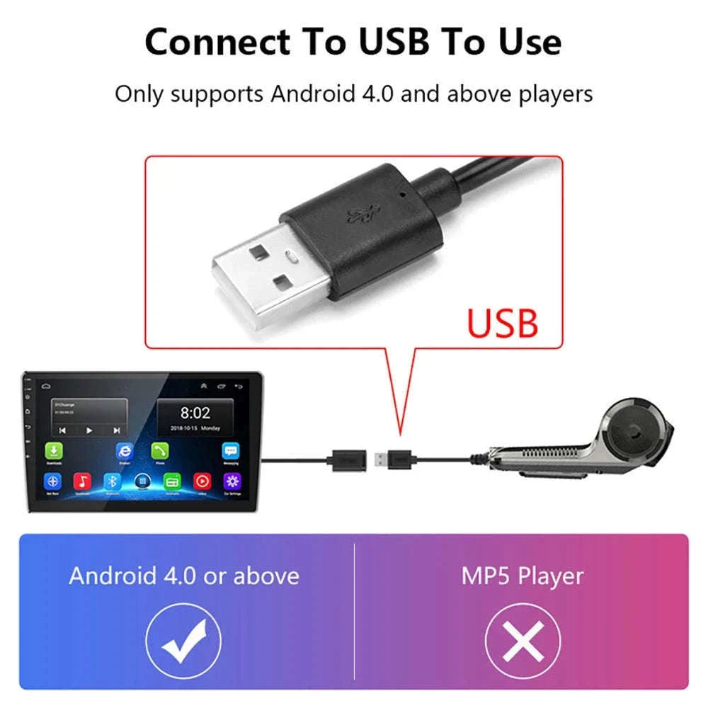 1080P USB Dash Camera with ADAS Alerts for Android Head Units-NO Card