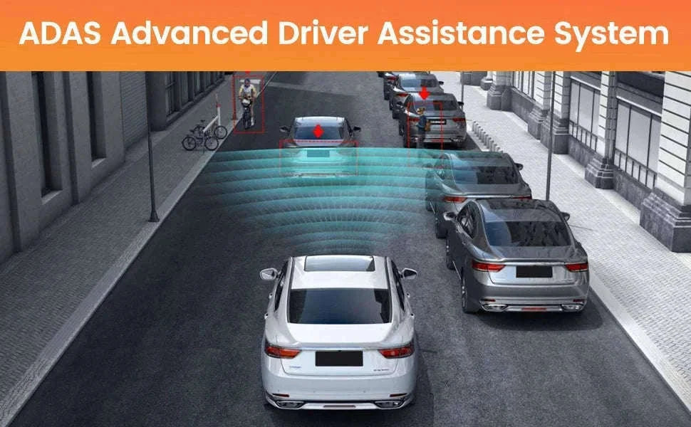 1080P USB Dash Camera with ADAS Alerts for Android Head Units-NO Card