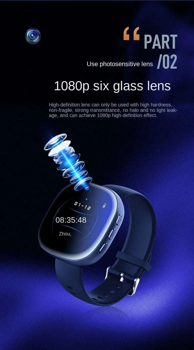 1080P Watch Mini Camera with Audio Recording-64GB / China Mainland