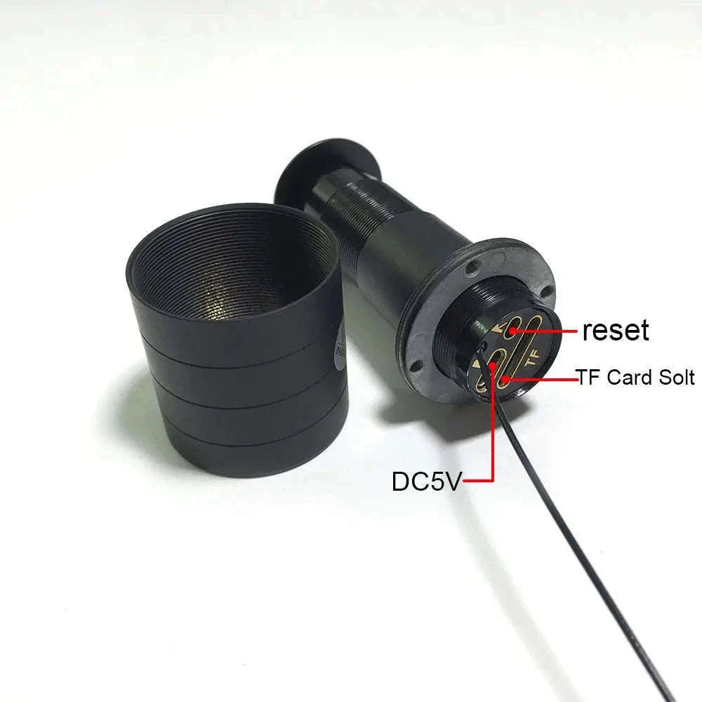 1080p Wi-Fi Peephole Door Camera with Night Vision & Motion Alerts-add 32G TF
