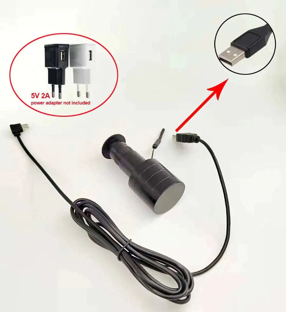 1080p Wi-Fi Peephole Door Camera with Night Vision & Motion Alerts-add 32G TF