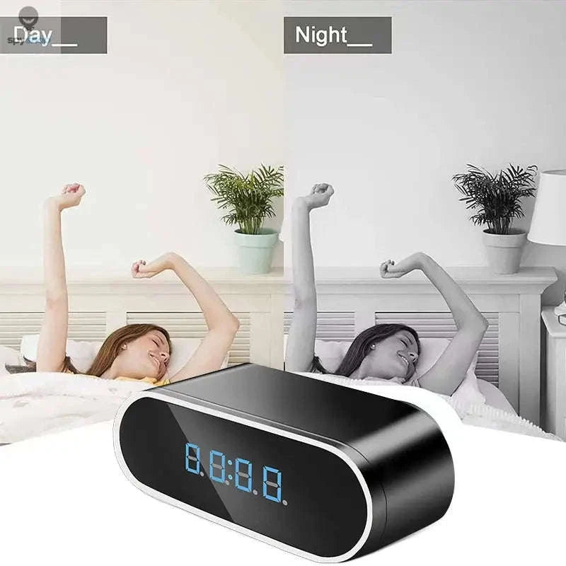 1080P WiFi Alarm Clock Camera – Discreet Full HD Monitoring with Night Vision-Alarm Clock Camera / Only Camera / CHINA
