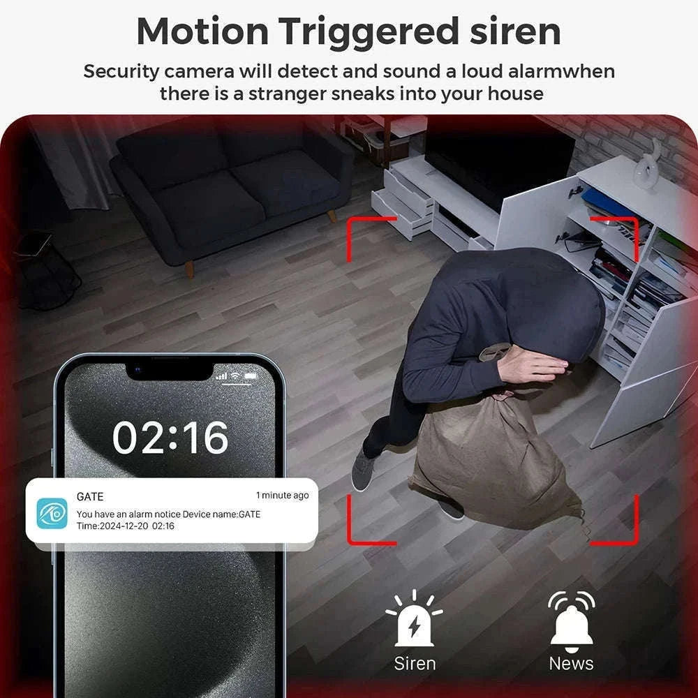 1080P WiFi Mini Camera Module with Motion Detection & 120° Wide Angle-Regular style / No TF Card