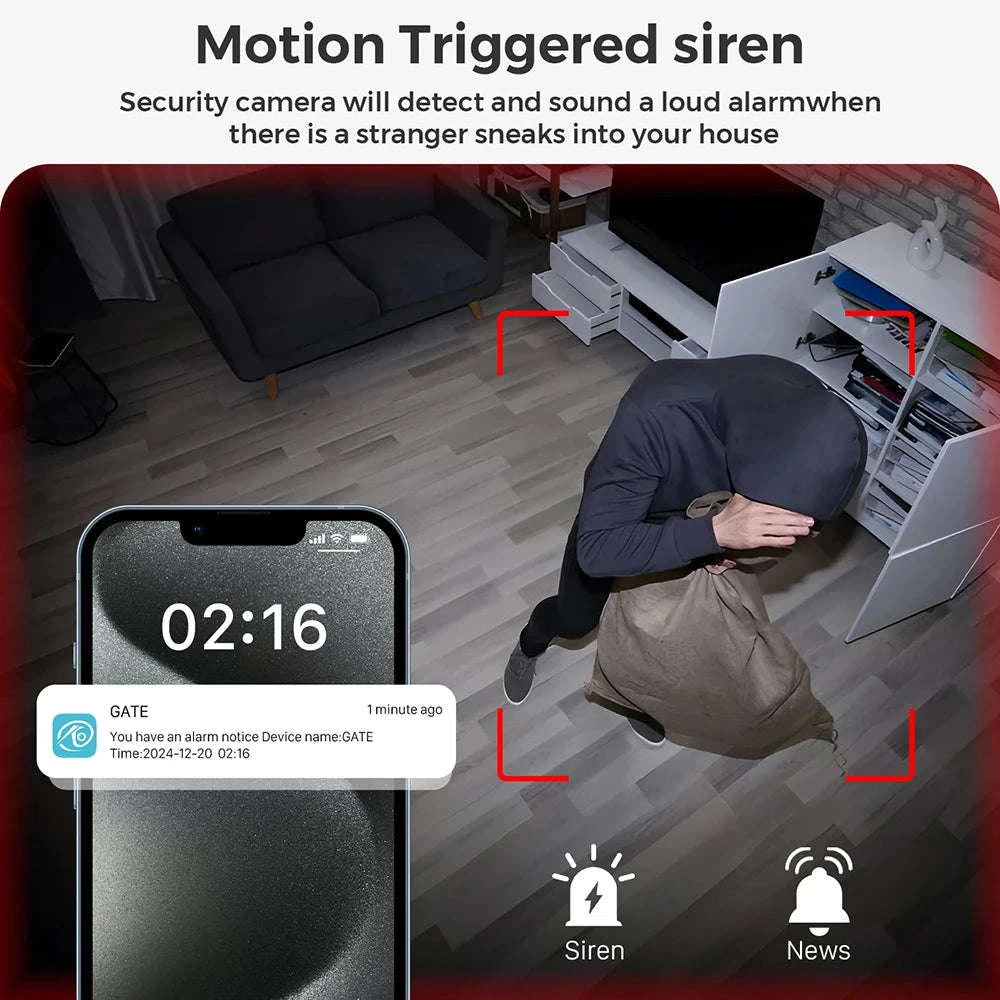 1080P WiFi Mini Camera Module with Motion Detection & 120° Wide Angle-Regular style / No TF Card