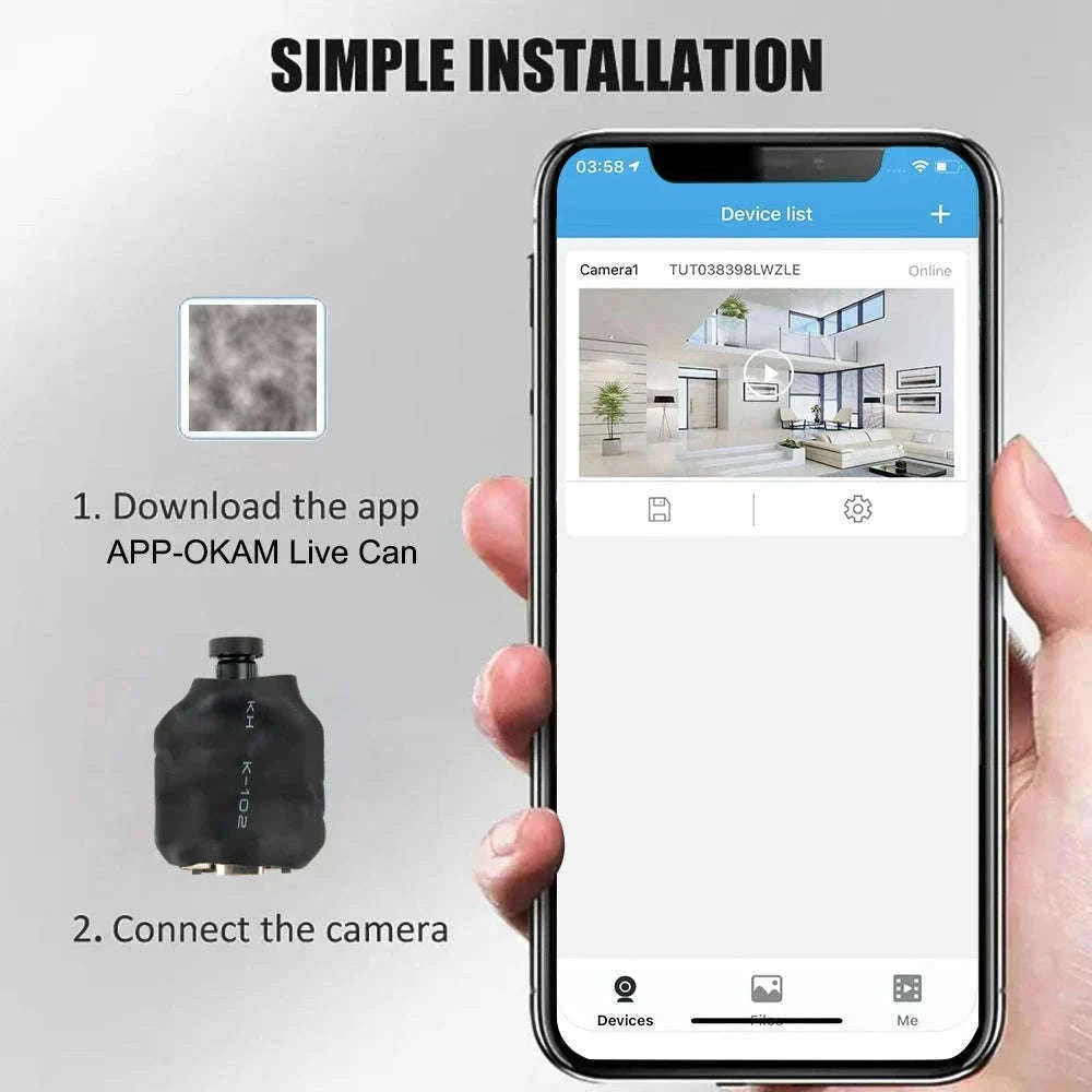 1080P WiFi Mini Camera Module with Motion Detection & 120° Wide Angle-Regular style / No TF Card