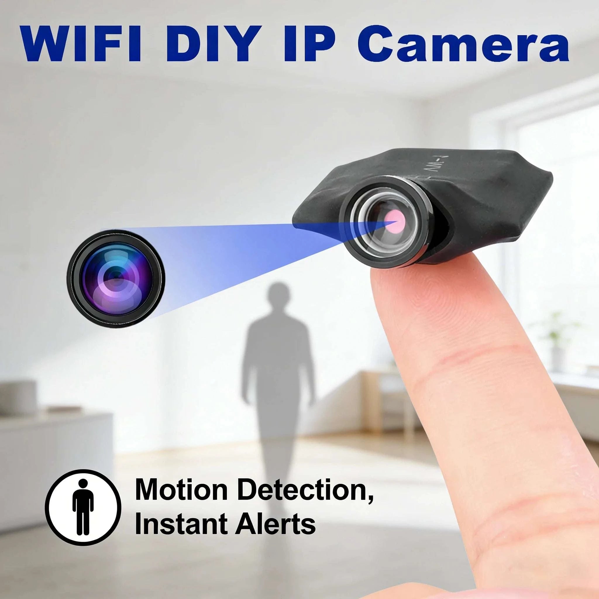 1080P WiFi Mini Camera with Motion Detection & Remote Viewing-black / NO SD Card