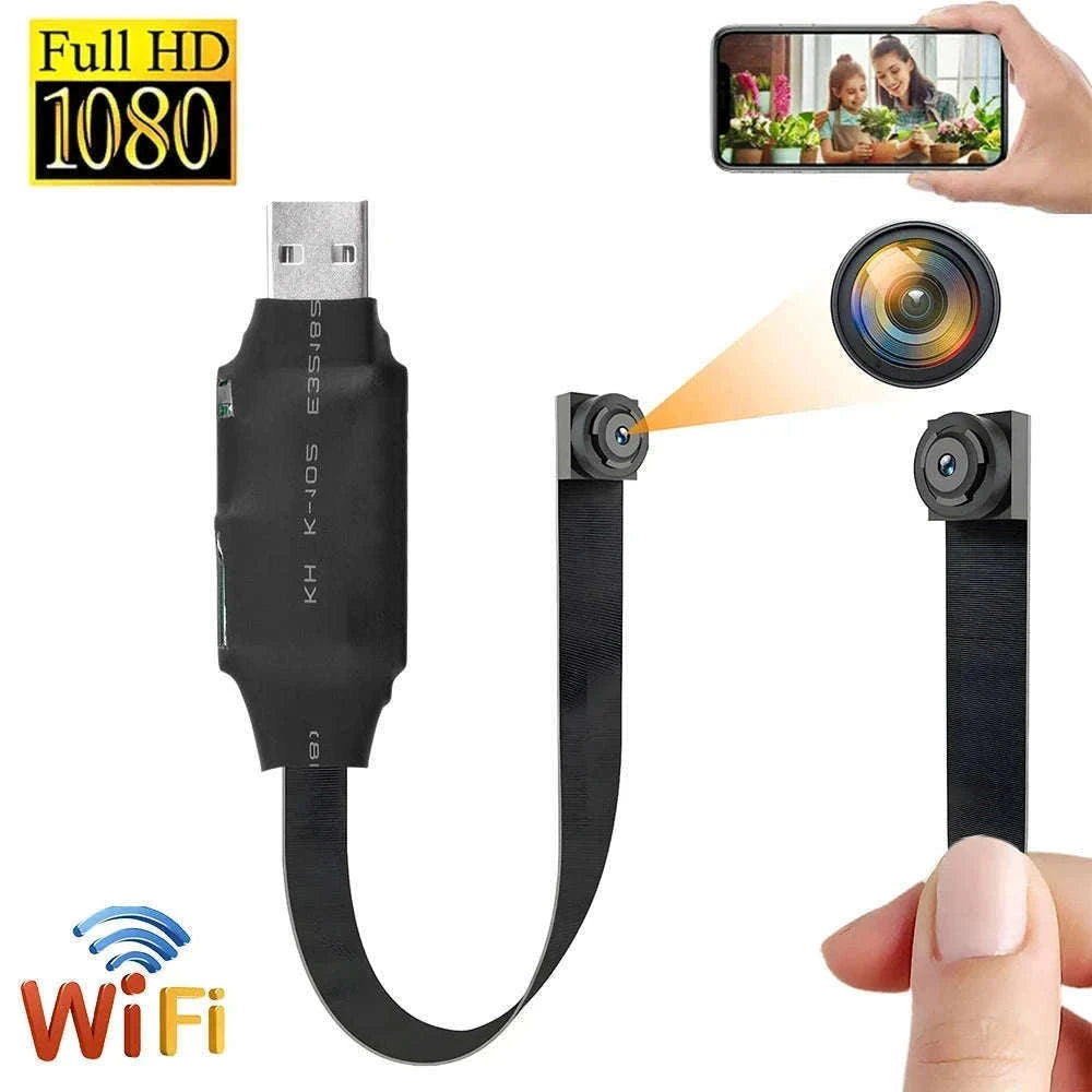 1080P WiFi Mini Camera with Remote Viewing & Motion Detection-B with 32GB Card