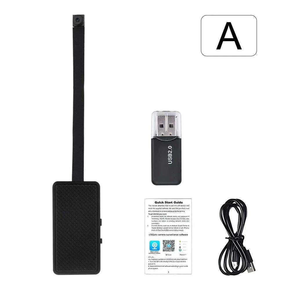 1080P WiFi Mini Camera with Remote Viewing & Motion Detection-B with 32GB Card