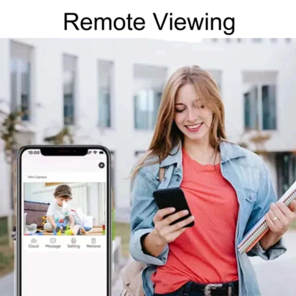 1080P WiFi Mini Camera with Remote Viewing & Motion Detection-B with 32GB Card