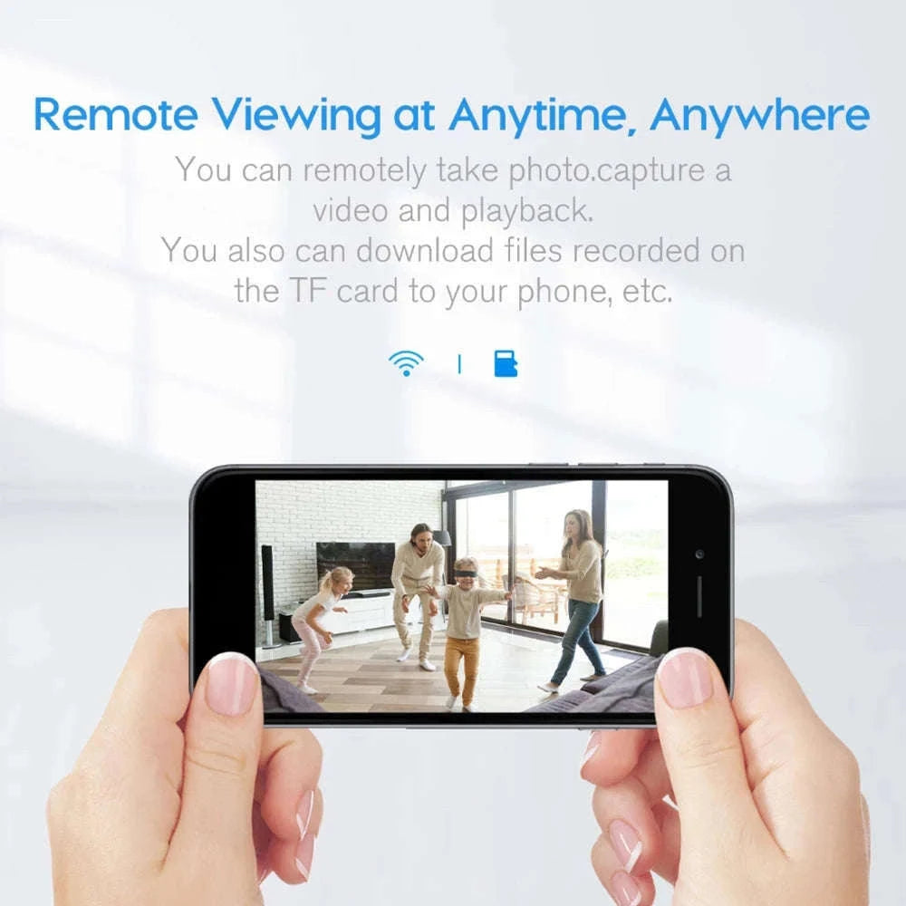 1080P WiFi Mini Camera with Remote Viewing & Motion Detection-B with 32GB Card