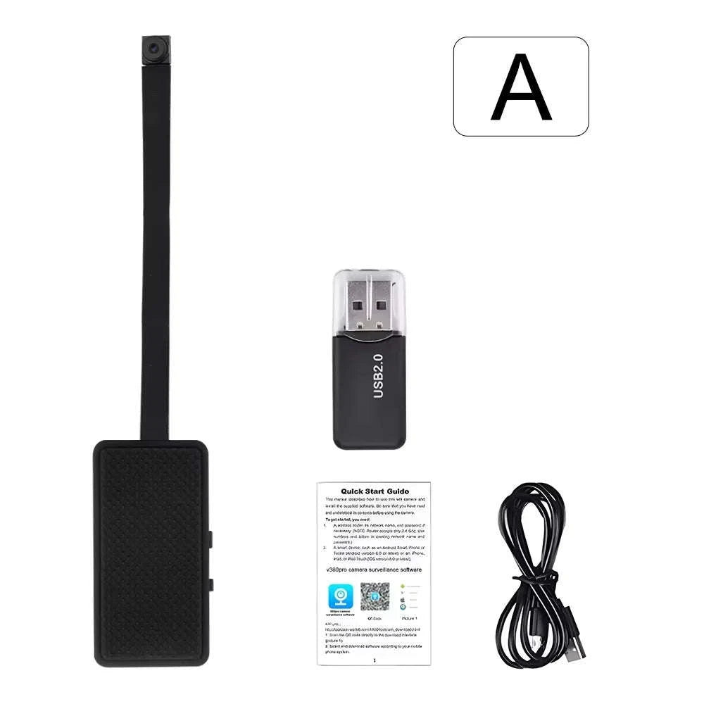 1080P WiFi Mini Camera with Remote Viewing & Motion Detection-B with 32GB Card