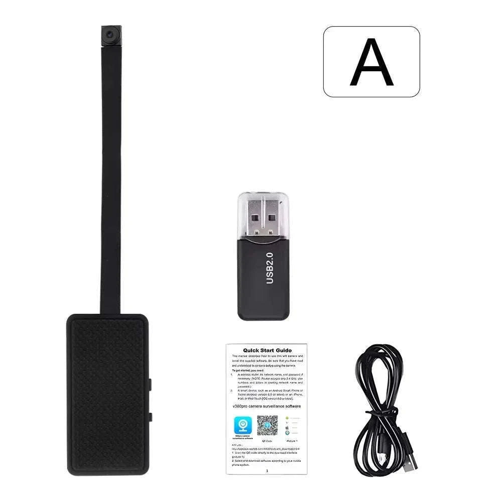 1080P WiFi Mini Camera with Remote Viewing & Motion Detection-B with 32GB Card