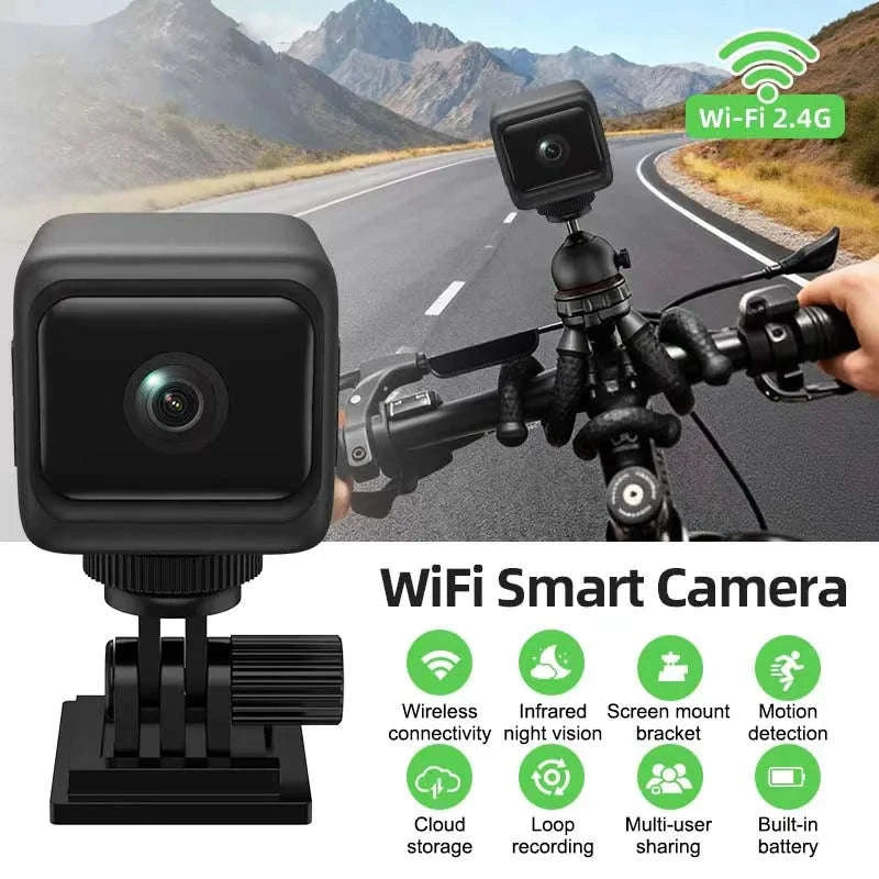 1080P WiFi Mini Security Camera with Night Vision and Motion Detection-Default Title