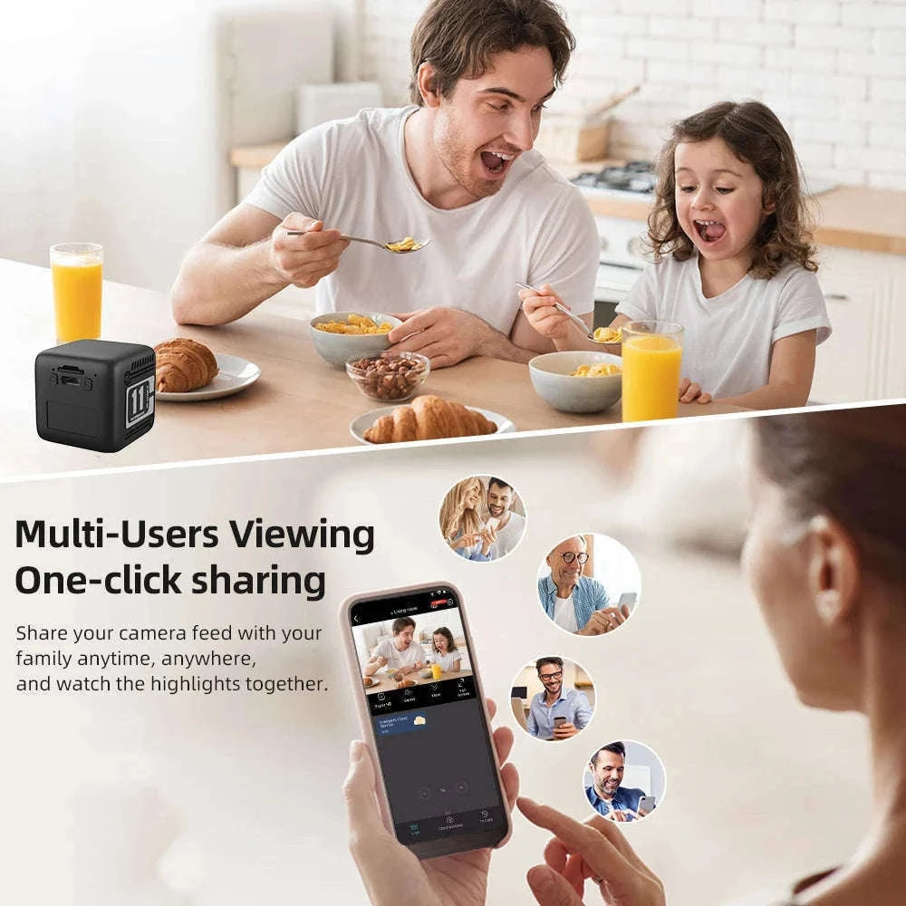 1080P WiFi Mini Security Camera with Night Vision and Motion Detection-Default Title
