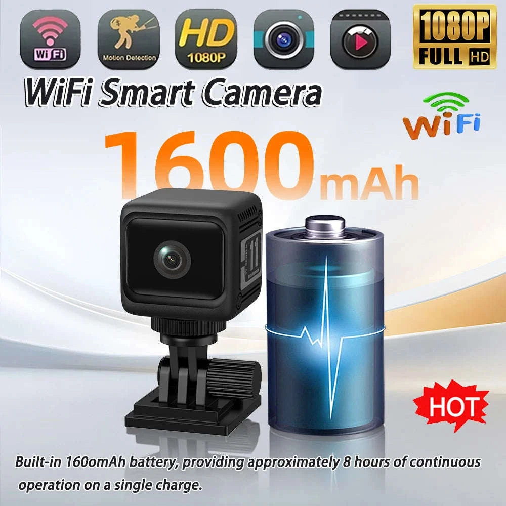 1080P WiFi Mini Security Camera with Night Vision and Motion Detection-Default Title