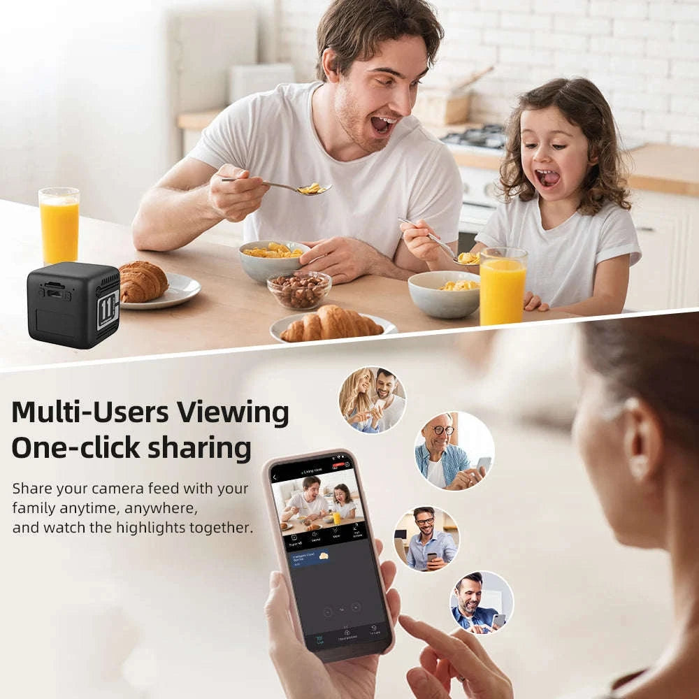 1080P WiFi Mini Security Camera with Night Vision and Motion Detection-Default Title
