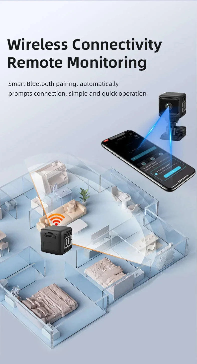 1080P WiFi Mini Security Camera with Night Vision and Motion Detection-Default Title