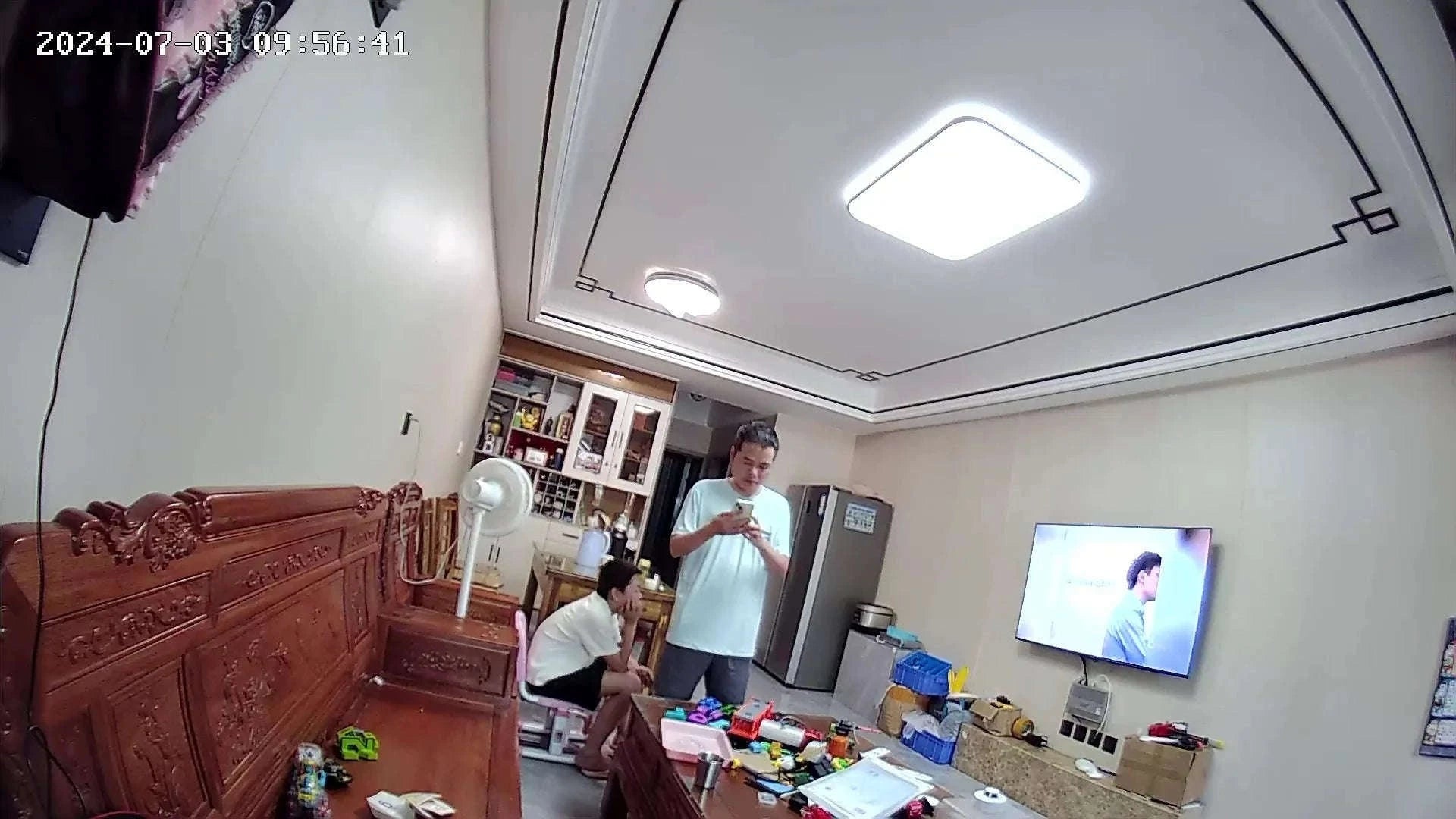 1080P WiFi Peephole Door Camera with Motion Detection-silver / EU Plug