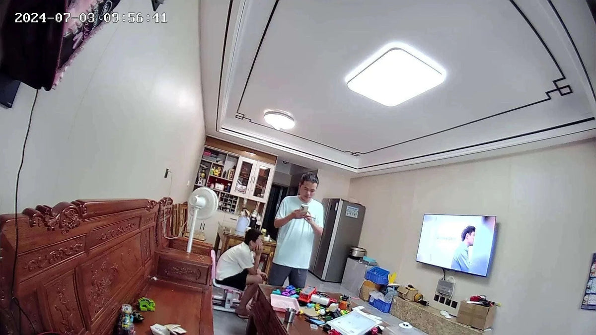 1080P WiFi Peephole Door Camera with Motion Detection-silver / EU Plug