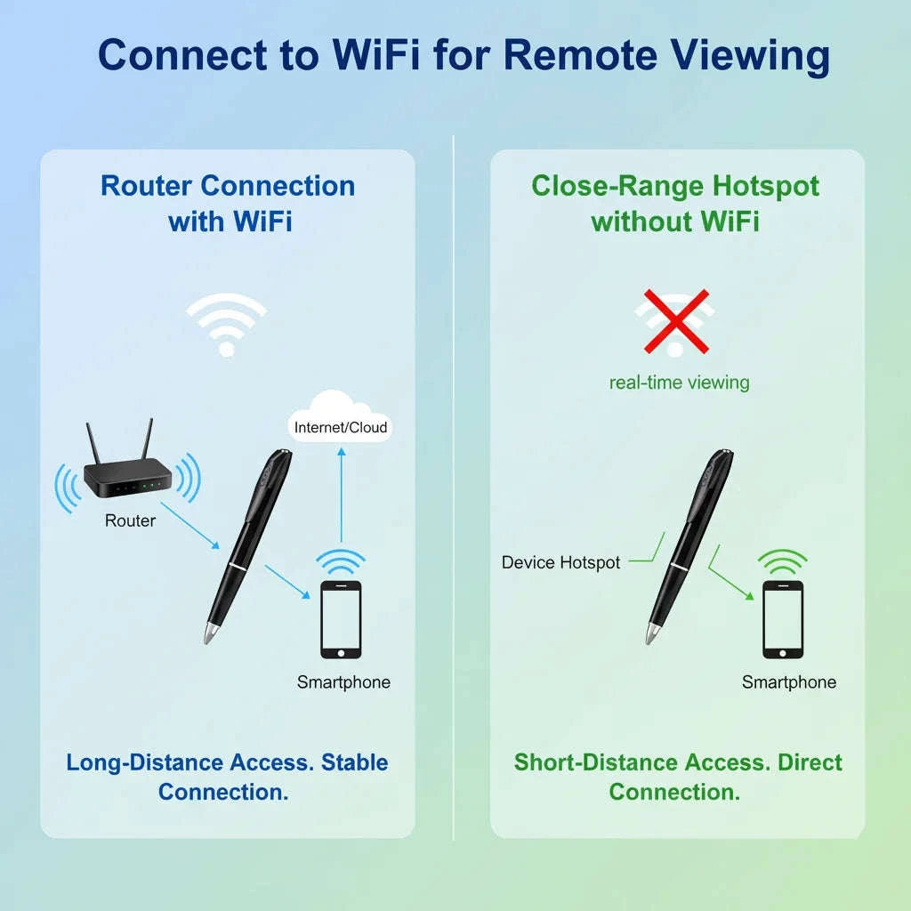 1080P WiFi Pen Camera with Motion Detection & Remote Viewing-With 16GB SD Card / United States