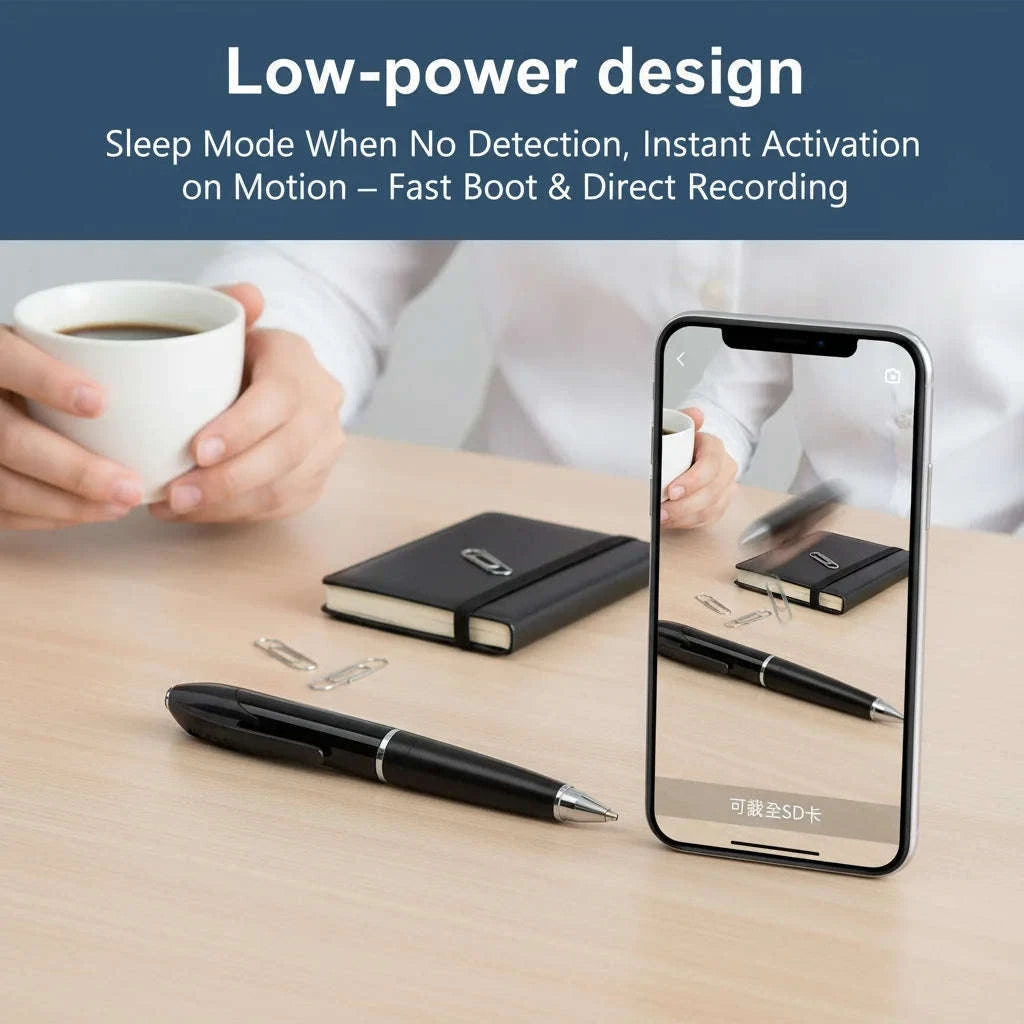 1080P WiFi Pen Camera with Motion Detection & Remote Viewing-With 16GB SD Card / United States