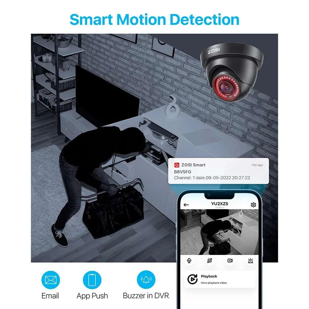 1080P Wired Security Camera System with 4 Cameras & 8CH DVR-N type / None / Poland