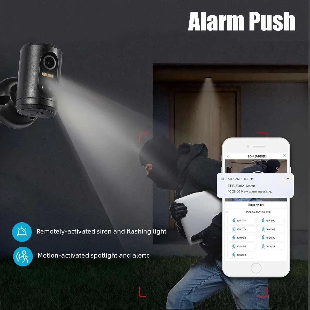 1080P Wireless Mini Security Camera with PIR Motion Detection-64GB