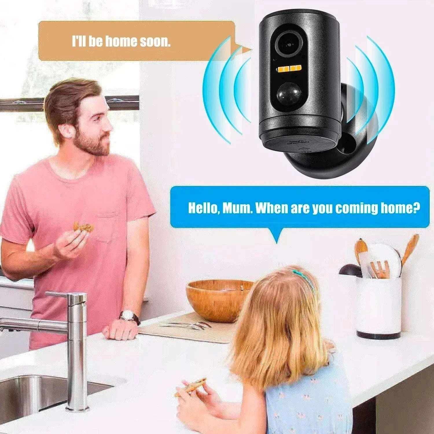 1080P Wireless Mini Security Camera with PIR Motion Detection-64GB