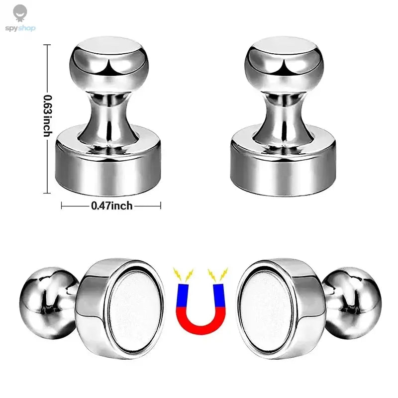 10PCS Magnetic Nail Office Calligraphy And Painting Refrigerator Strong Magnet Nail Teaching Whiteboard Magnetic Nails 12x16mm Spy-shop.com