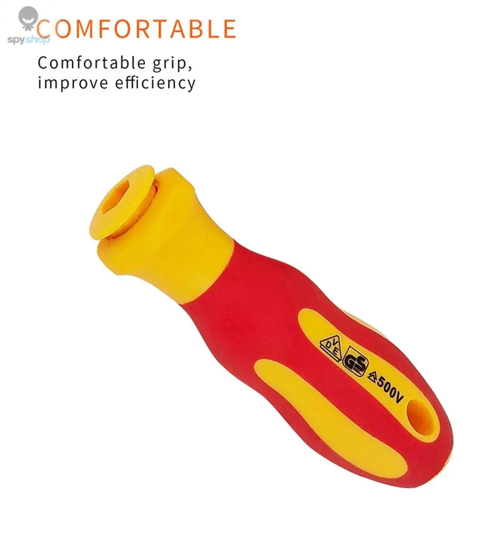 10Pcs Interchangeable Blade VDE Insulated Screwdriver Set with Case Magnetic 500V Home and Professional Use Electricians Tools Spy-shop.com