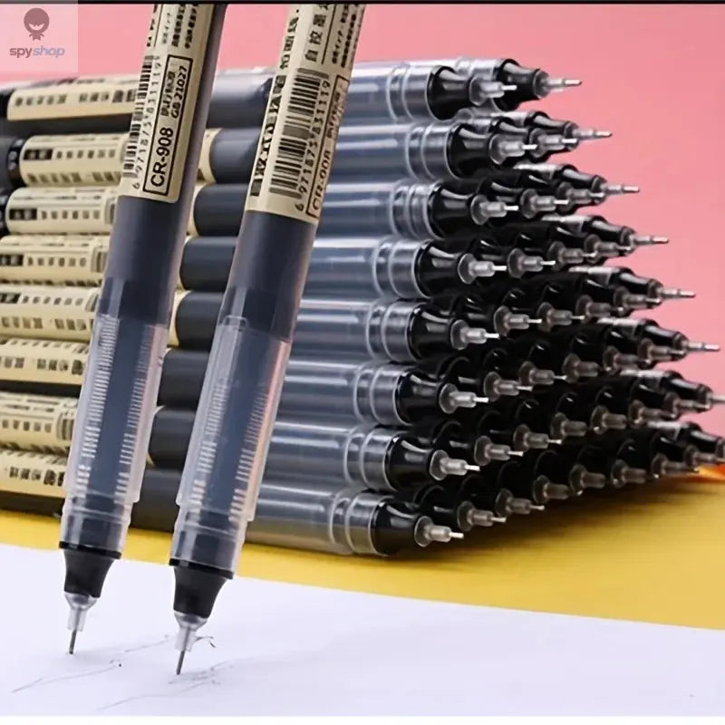 10Pcs/set High Quality Needle Type Gel Pens Straight Liquid Ballpoint Pen Kawaii Stationery School Office Supplies Writing Spy-shop.com