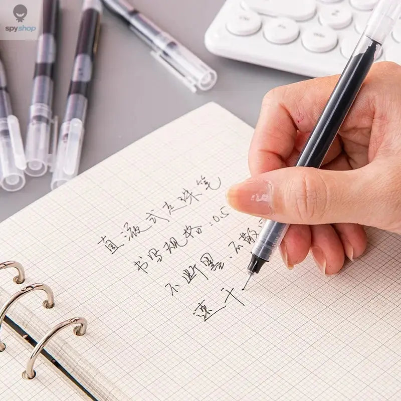 10Pcs/set High Quality Needle Type Gel Pens Straight Liquid Ballpoint Pen Kawaii Stationery School Office Supplies Writing Spy-shop.com