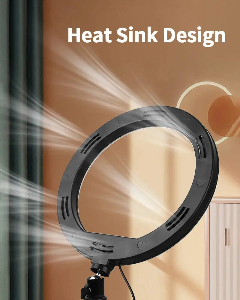 10inch 26cm Selfie Ring Light Photography Fill Lighting Led Ring Lamp for Video Recording Live Broadcast Selfie Led Lamp 