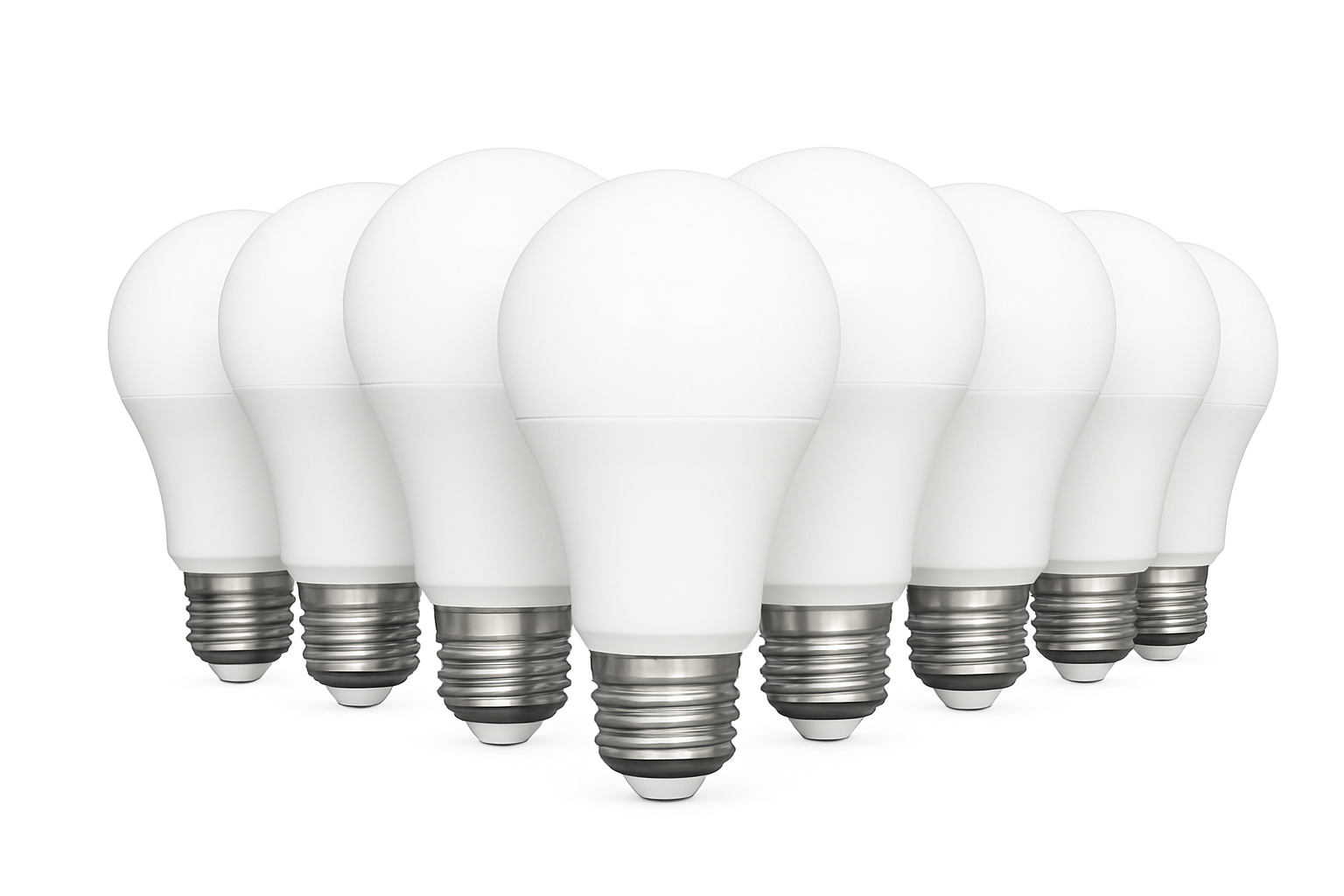 Pack de 10 Lâmpadas LED E27 para Iluminação Doméstica Brilhante e Fiável